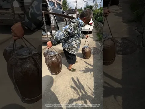 Rope Sling Trick for Carrying Heavy Clay Jars