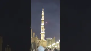 لحظة تصدي صاروخ في المدينة المنورة بجانب المسجد النبوي الشريف المدينة المنورة المدينه المنورة 