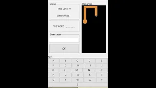 hangman game development with tkinter python part 1