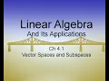 Linear Algebra Its Applications Ch4 1 Vector Spaces and Subspaces