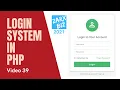 Login system in php source code For Beginners PHP Tutorial PHP Guide for beginners