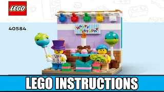 LEGO Instructions | Seasonal | 40584 | Birthday Diorama