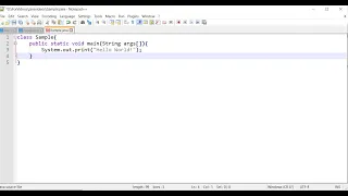 Type compile and run Java programs in notepad without any plugin