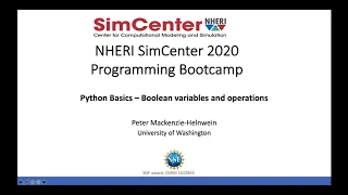 Python Quickstart Tutorial Boolean variables and operations