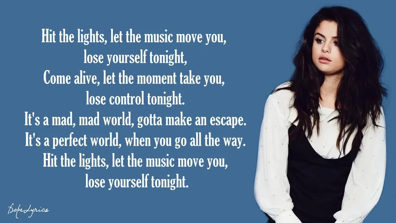 Selena Gomez & The Scene - Hit The Lights (Lyrics)