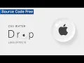 CSS Water Drop Logo Effect Using HTML And CSS