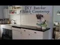 DIY - BUTCHER BLOCK COUNTERTOP From LOWES