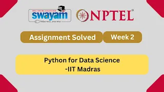 Python For Data Science Week 2 NPTEL Answers My Swayam