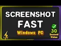Screenshot Fast on PC Keyboard Shortcut Buttons for Taking Screenshot Quickly in Windows 10 11