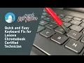 Quick and Easy Keyboard Fix for Lenovo Chromebook Certified Technician Tutorial
