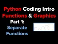 Intro to Python Functions using Turtle Graphics Part 1