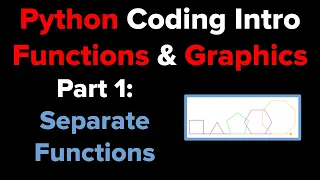 Intro to Python Functions using Turtle Graphics Part 1