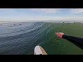 This guy catches the longest wave at Pleasure Point