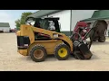 CAT 248 SKIDLOADER TURBO w 2011 CAT HM315 MULCHER