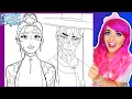 Coloring K-pop Demon Hunters Coloring Pages Demon Rumi Patterns Demon Jinu Ohuhu Art Markers