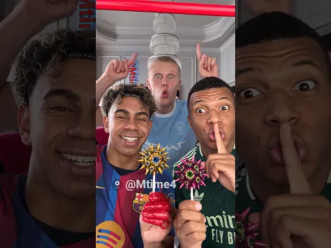What Are Yamal, Mbappé & Haaland Holding?! 🤨🍭 #parody #football #yamal