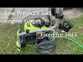 Fixing a FREE pressure washer that surges and has low pressure - EASY FIX