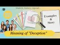 Deception Meaning Examples and a Short Story Learn English Vocabulary