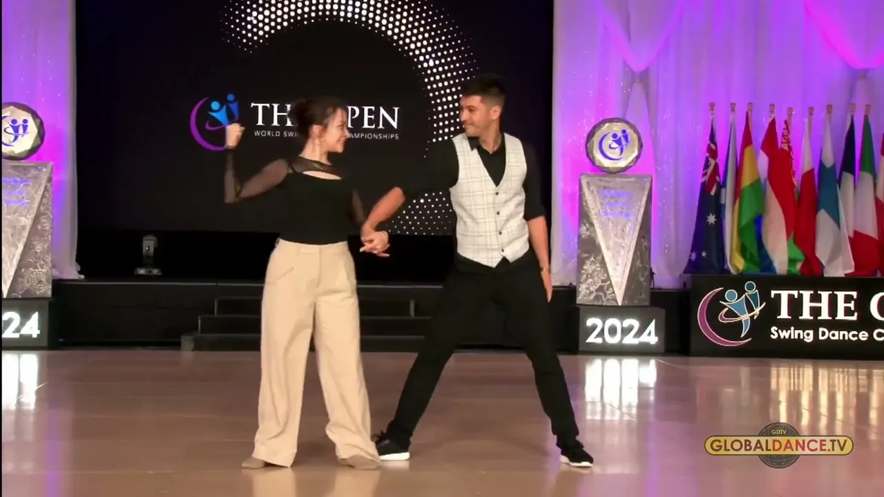Zac Skinner and Kristen Wallace - 2nd Place Jack & Jill Swing - All Star - The Open 2024