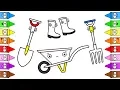 Drawing Garden Garden Set For Kids How To Draw Garden Tools