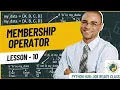 Python Membership Operators in not in Python Course in Myanmar - Ep 10