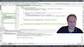 Lambda expressions - Also the method reference is explained