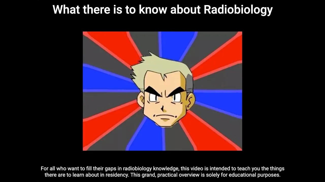 Radiobiology Review with Professor Oak: Part 1