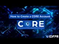 How to Create a CORE Account