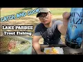Lake Pardee Trout fishing Catch Cook