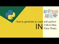 How to generate qr code with python Create python script create them