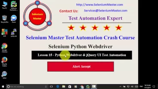 Lesson 15 Python Webdriver Alert Accept