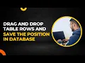 Saving Drag-and-Drop Table Rows Positions to Database