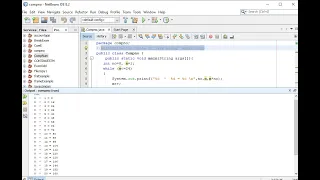 multiplication table in java using while loop