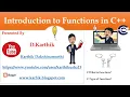 C Function define function Types of user defined function