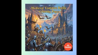 Medieval Vampire Battle Coloring Pages