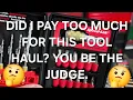 Did I pay too much for this tool haul You be the judge