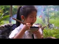 Crispy Stuffed Pork Stomach – Cooking with My Child in a Large Pan – Traditional Wood-Fired Cooking