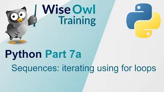 Python Part 7a - Sequences iterating using for loops
