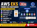 AWS EKS from EC2 Instance 2026 Deployment DaemonSet Services HPA ConfigMap Secret YAML