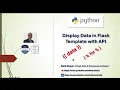 Python - Displaying Data in Flask through API