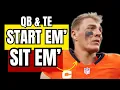 Download Lagu Quarterbacks \u0026 Tight Ends You MUST START or SIT In Week 2 of Fantasy Football! (Every Matchup)