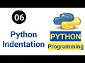 Python Tutorial Python Indentation