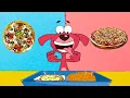 Rat een tat candy pizza of groentepizza grappige geanimeerde honden cartoonshows voor kinderen