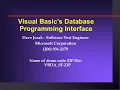 SLIDES VBITS 1994 - Visual Basic s Database Programming Interface