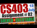 cs403 assignment 2 solution 2023 cs403 assignment 2 solution spring 2023 cs403 assignment 2 solution