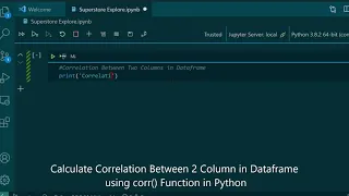 How To Find Correlation Between 2 Column in Dataframe Using Python