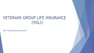 Veterans Group Life Insurance VGLI 