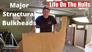 CATAMARAN BUILD – Major Structural Bulkheads and Helm Station Ideas Ep203