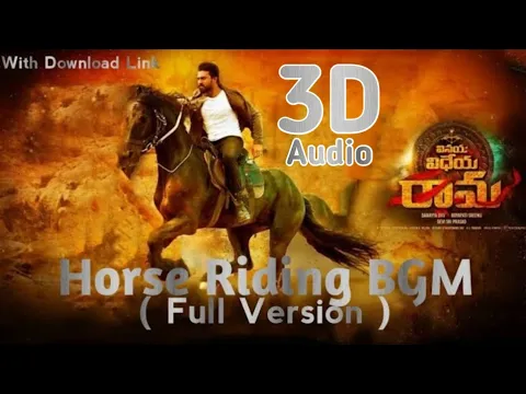 Download MP3 Ram Charan Horse Riding BGM | Vinaya Vidheya Rama Title Song | Ram Charan | VVR Theme | Mass BGM