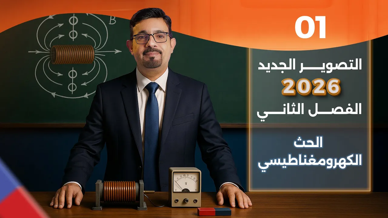 الفصل الثاني - الحث الكهرومغناطيسي || المحاضرة 1 || تصوير 2026